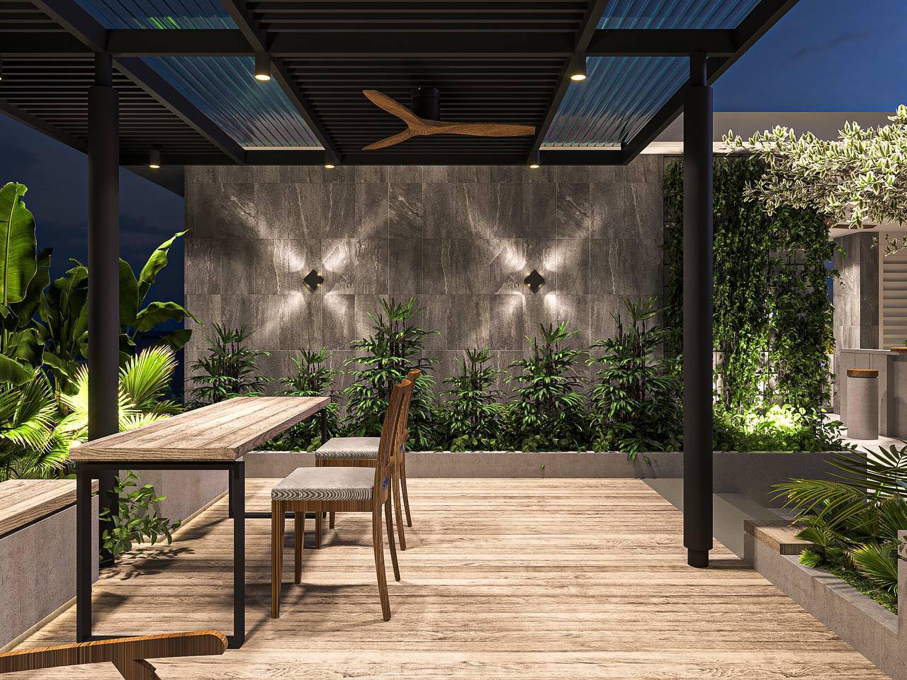 Thi công vườn mái Đống Đa