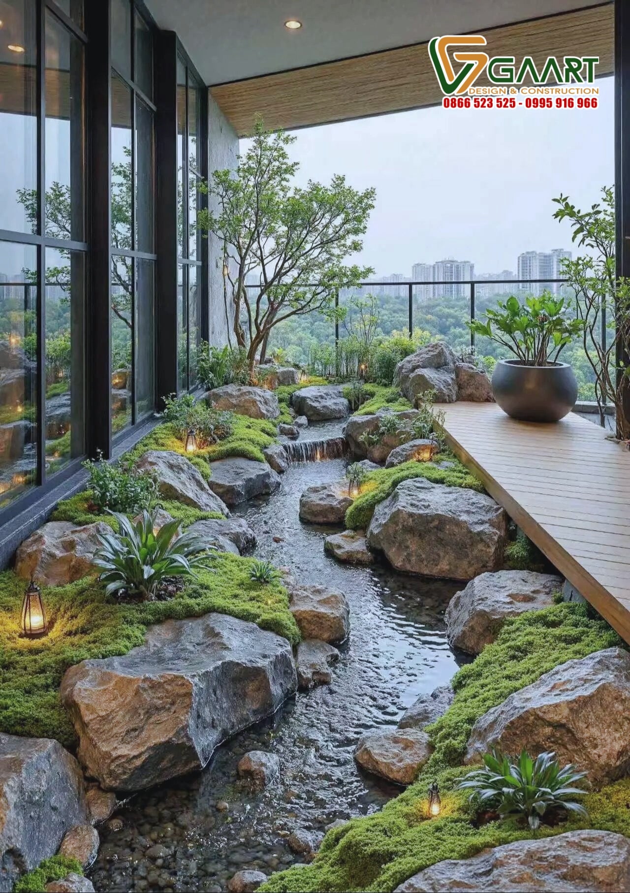 Thi công suối Koi Cầu Giấy, Hà Nội