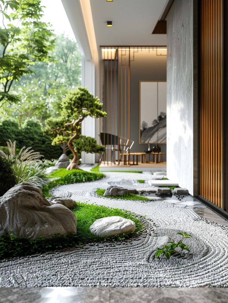 Thiết kế thi công vườn nhật biệt thự