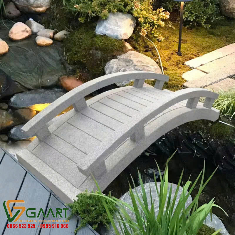 Thi công cầu đá sân vườn