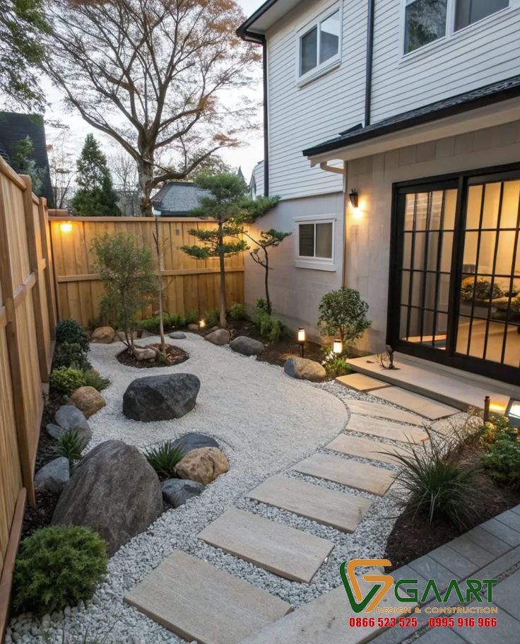 Đá bước dạo sân vườn - Thiết kế thi công cảnh quan sân vườn