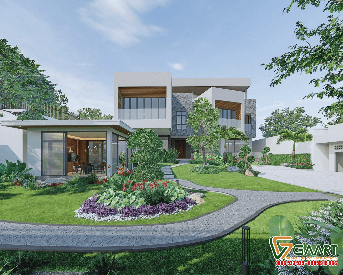 Thiết kế thi công biệt thự hiện đại Bắc Ninh