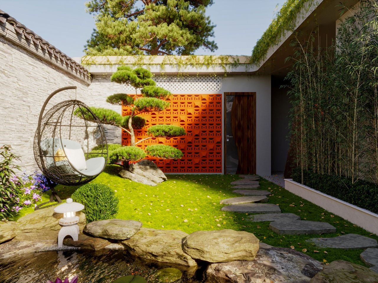 Thiết kế công sân vườn đẹp Thanh Hoá