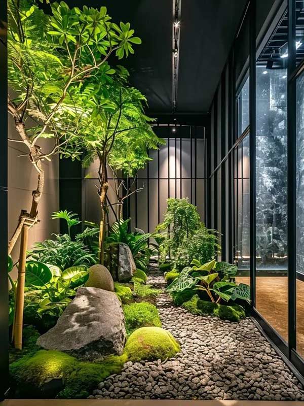 Thi công tiểu cảnh giếng trời đẹp Hà Nội