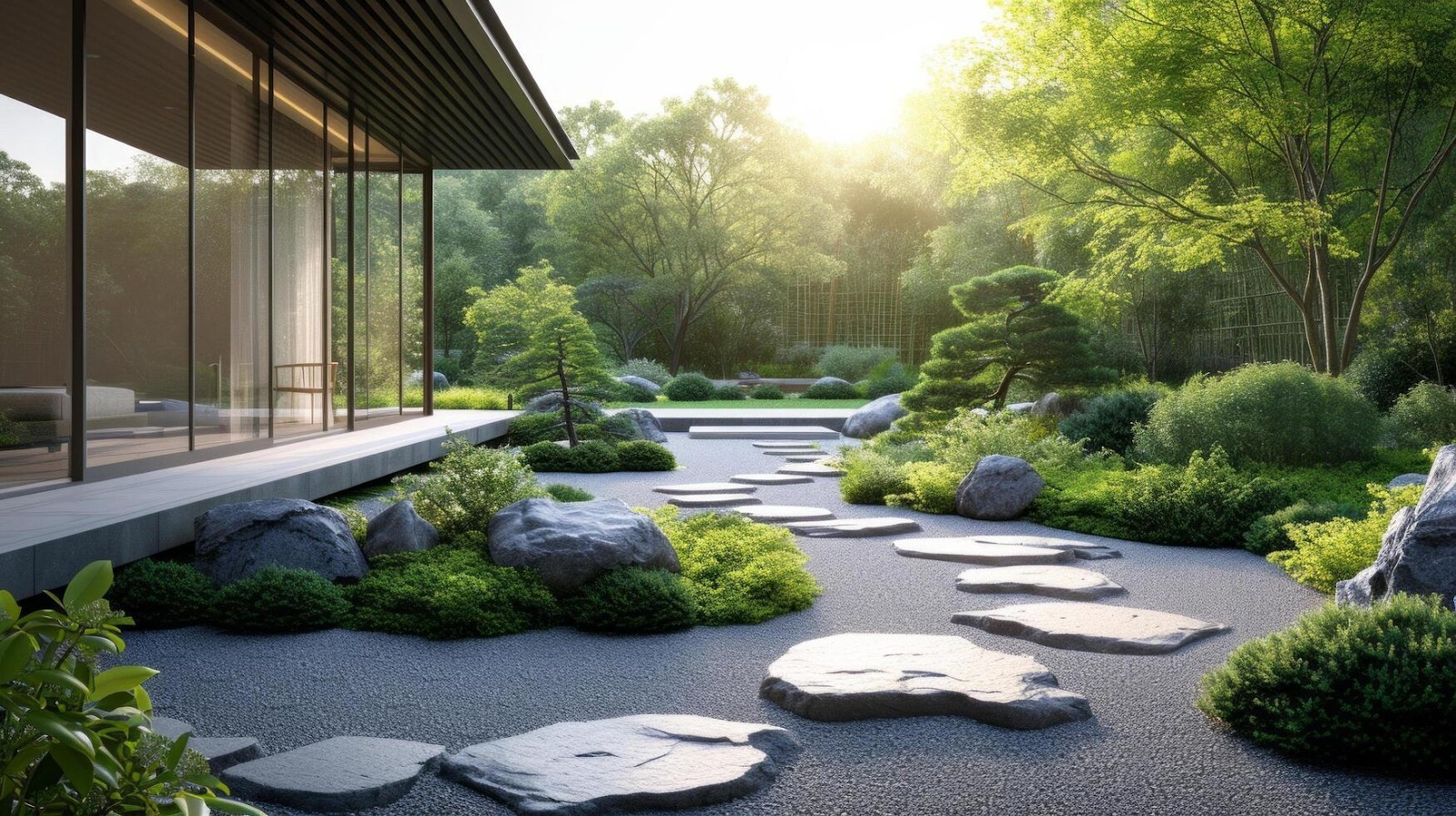 Thiết kế thi công vườn Nhật Long Biên