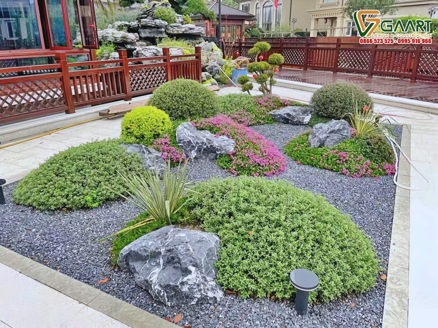 Thi công sân vườn Quảng Ninh đẹp