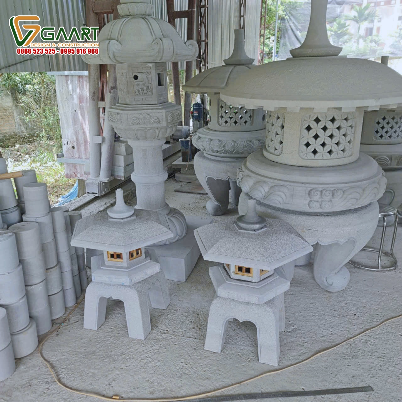 Xưởng sản xuất đèn đá