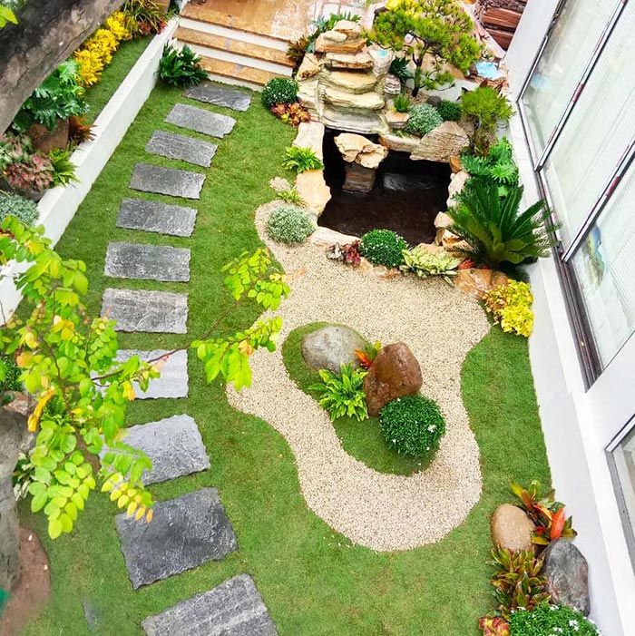 Thi công sân vườn nhà phố