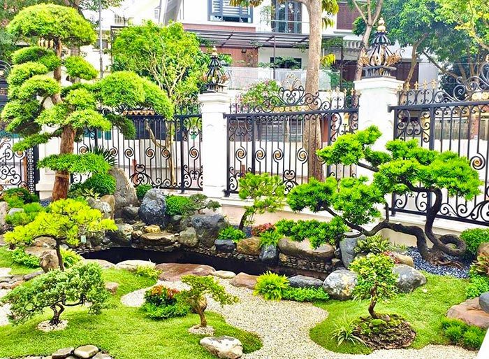 Sân vườn biệt thự cao cấp