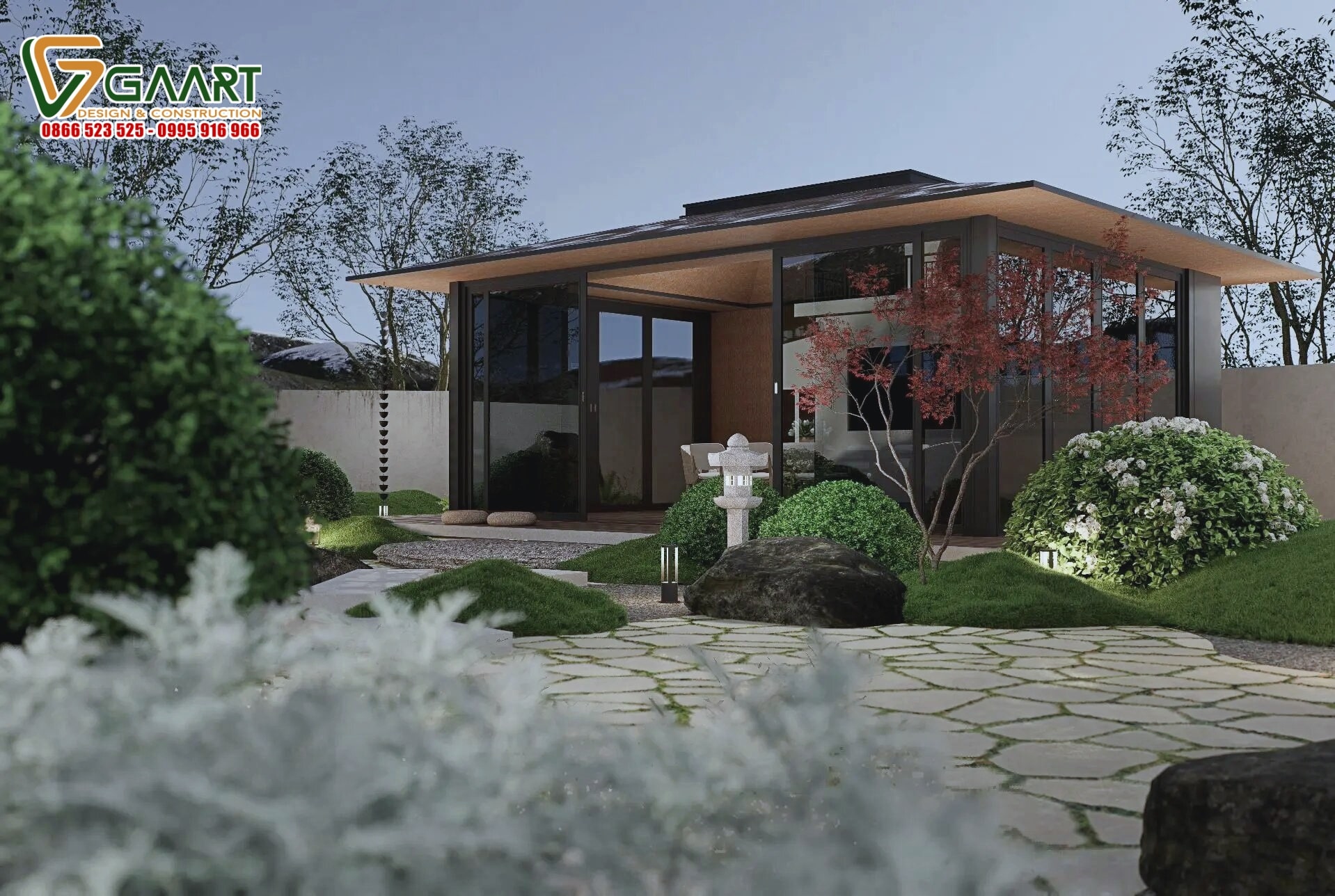 Thi công vườn Nhật đẹp Hà Nội